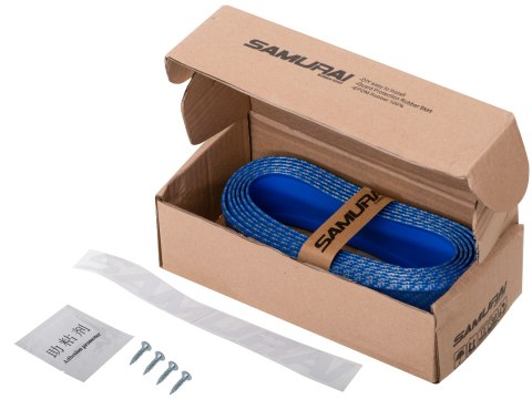 Dokładka zderzaka osłona uniwersalna spoiler carbon 2,5m niebieska