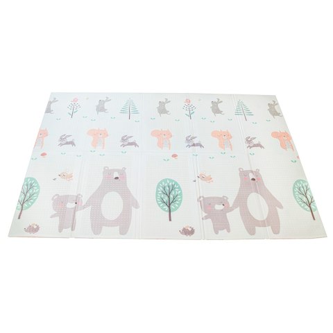 Mata edukacyjna piankowa dwustronna składana jeż miś 195 x 150 cm