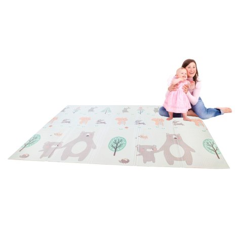 Mata edukacyjna piankowa dwustronna składana jeż miś 195 x 150 cm