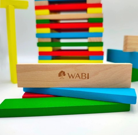 Klocki drewniane deseczki WABI Planks 12 cm - 100 szt. Klocki drewniane deseczki WABI Planks 12 cm - 100 szt.
