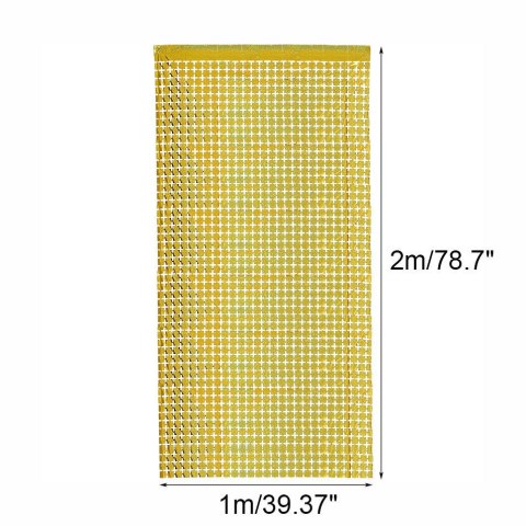 Kurtyna panelowa 200x100 cm błyszcząca złota Kurtyna panelowa 200x100 cm błyszcząca złota