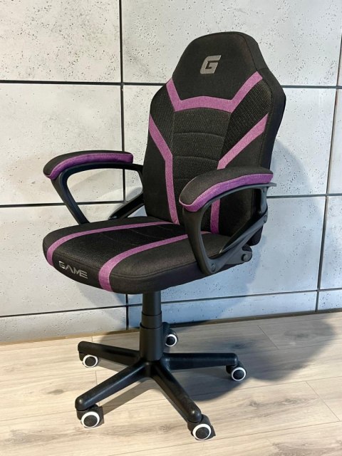 Fotel obrotowy do biurka MARIO BLACK PURPLE Fabric Fotel obrotowy do biurka MARIO BLACK PURPLE Fabric
