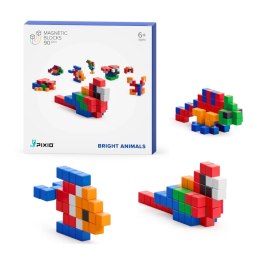 Klocki Magnetyczne Pixio Bright Animals 90 | Story Series