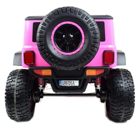 OLBRZYMI JEEP NA AKUMULATOR SPEED, SUPER RÓŻ, MIĘKKIE KOŁA, SIEDZENIE, APLIKACJA/DLS-X15A OLBRZYMI JEEP NA AKUMULATOR SPEED, SUPER RÓŻ, MIĘKKIE KOŁA, SIEDZENIE, APLIKACJA/DLS-X15A