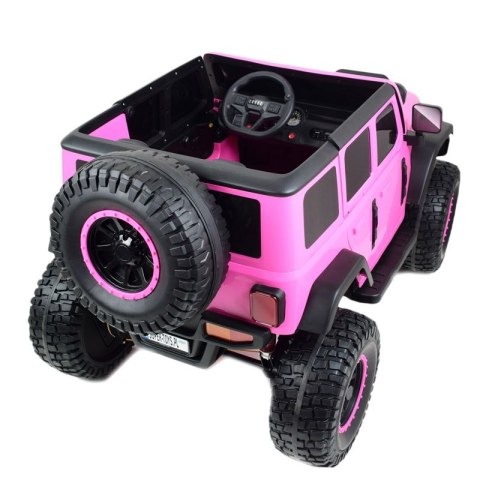 OLBRZYMI JEEP NA AKUMULATOR SPEED, SUPER RÓŻ, MIĘKKIE KOŁA, SIEDZENIE, APLIKACJA/DLS-X15A OLBRZYMI JEEP NA AKUMULATOR SPEED, SUPER RÓŻ, MIĘKKIE KOŁA, SIEDZENIE, APLIKACJA/DLS-X15A