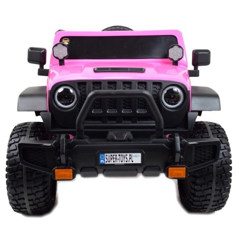 OLBRZYMI JEEP NA AKUMULATOR SPEED, SUPER RÓŻ, MIĘKKIE KOŁA, SIEDZENIE, APLIKACJA/DLS-X15A OLBRZYMI JEEP NA AKUMULATOR SPEED, SUPER RÓŻ, MIĘKKIE KOŁA, SIEDZENIE, APLIKACJA/DLS-X15A