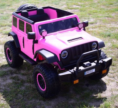 OLBRZYMI JEEP NA AKUMULATOR SPEED, SUPER RÓŻ, MIĘKKIE KOŁA, SIEDZENIE, APLIKACJA/DLS-X15A OLBRZYMI JEEP NA AKUMULATOR SPEED, SUPER RÓŻ, MIĘKKIE KOŁA, SIEDZENIE, APLIKACJA/DLS-X15A