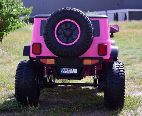 OLBRZYMI JEEP NA AKUMULATOR SPEED, SUPER RÓŻ, MIĘKKIE KOŁA, SIEDZENIE, APLIKACJA/DLS-X15A OLBRZYMI JEEP NA AKUMULATOR SPEED, SUPER RÓŻ, MIĘKKIE KOŁA, SIEDZENIE, APLIKACJA/DLS-X15A