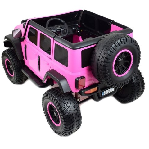 OLBRZYMI JEEP NA AKUMULATOR SPEED, SUPER RÓŻ, MIĘKKIE KOŁA, SIEDZENIE, APLIKACJA/DLS-X15A OLBRZYMI JEEP NA AKUMULATOR SPEED, SUPER RÓŻ, MIĘKKIE KOŁA, SIEDZENIE, APLIKACJA/DLS-X15A