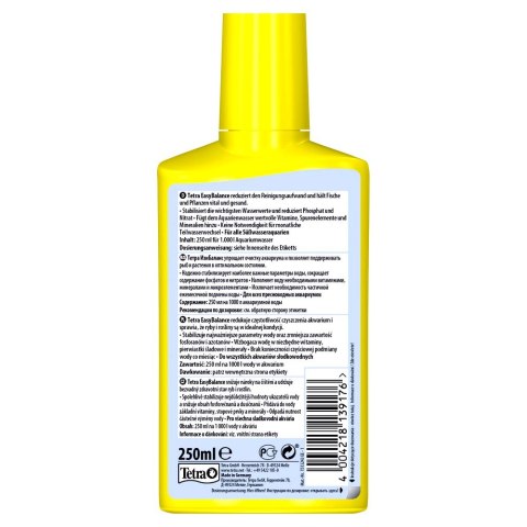 TETRA EasyBalance 250 ml uzdatniacz w płynie stabilizujący parametry wody (T139176) TETRA EasyBalance 250 ml uzdatniacz w płynie stabilizujący parametry wody (T139176)