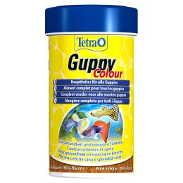 TETRA Guppy Colour 100 ml pokarm płatki dla gupików wzmacniający ubarwienie (T197275)