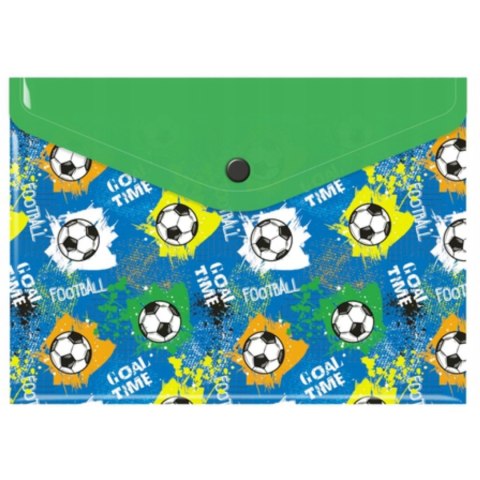 Teczka kopertowa A5 PP z nadrukiem FOOTBALL TKN-A5-34 BIURFOL Teczka kopertowa A5 PP z nadrukiem FOOTBALL TKN-A5-34 BIURFOL
