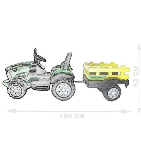 WIELKI TRAKTOR HALLO BABY Z PRZYCZEPĄ, PILOT, APLIKACJA/T990 WIELKI TRAKTOR HALLO BABY Z PRZYCZEPĄ, PILOT, APLIKACJA/T990