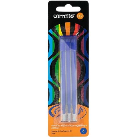 Wkład do długopisu wymazywalnego CORRETTOniebieskie (3sztuki) GR-1609 160-2358
