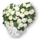 ELEGANCKI STROIK NA POMNIK SERCE XL KOMPOZYCJA KWIATOWA NA GRÓB