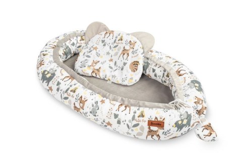 GNIAZDO/KOKON VELVET PIKNIK BRZOSKWINIOWY 80x45