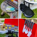 WOOPIE Grill Barbecue Kuchnia Ogrodowa Interaktywna Para LED Zestaw XL 41 el.
