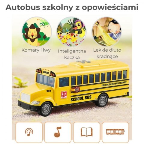 WOOPIE Autobus Szkolny Interaktywny Elektryczny 1:20 WOOPIE Autobus Szkolny Interaktywny Elektryczny 1:20