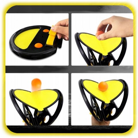 WOOPIE Catch Ball Gra Zręcznościowa Rzucaj Łap Dla Dwojga 2x Paletki+ 4 Piłki WOOPIE Catch Ball Gra Zręcznościowa Rzucaj Łap Dla Dwojga 2x Paletki+ 4 Piłki