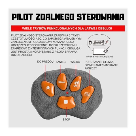 WOOPIE Dinozaur Zdalnie Sterowany RC Robot T-Rex WOOPIE Dinozaur Zdalnie Sterowany RC Robot T-Rex