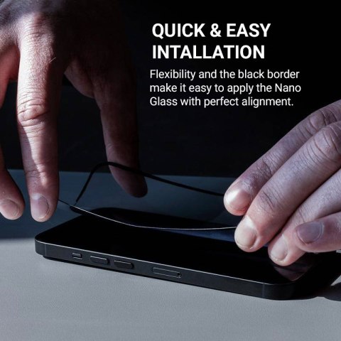 Crong Nano Glass - Niepękające szkło hybrydowe iPhone 15 Pro Max Crong Nano Glass - Niepękające szkło hybrydowe iPhone 15 Pro Max