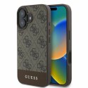 Guess 4G Bottom Stripe - Etui iPhone 16 (brązowy)