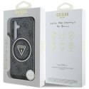 Guess 4G Glitter Triangle Buttons MagSafe - Etui do Samsung Galaxy S25+ (czarny)