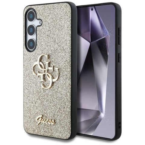 Guess Fixed Glitter Big 4G Metal Logo - Etui do Samsung Galaxy S25+ (złoty) Guess Fixed Glitter Big 4G Metal Logo - Etui do Samsung Galaxy S25+ (złoty)