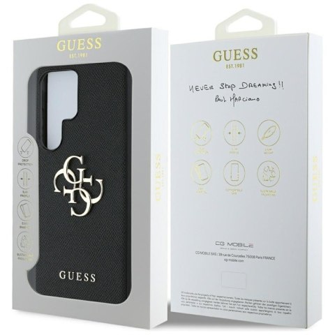 Guess Grained Big 4G Logo Small Classic Logo - Etui do Samsung Galaxy S25 Ultra (czarny) Guess Grained Big 4G Logo Small Classic Logo - Etui do Samsung Galaxy S25 Ultra (czarny)