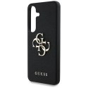 Guess Grained Big 4G Logo Small Classic Logo - Etui do Samsung Galaxy S25+ (czarny)