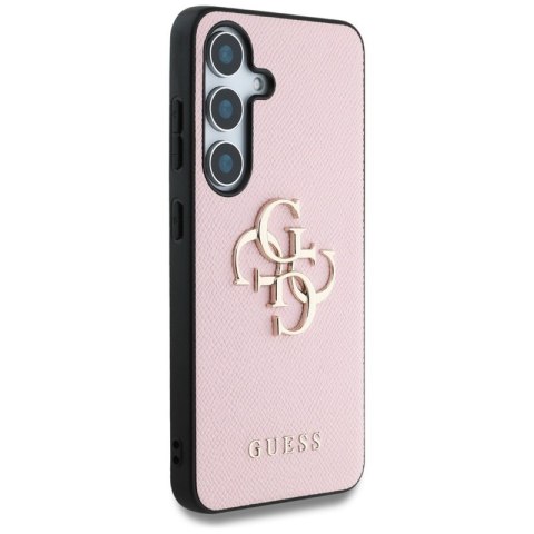 Guess Grained Big 4G Logo Small Classic Logo - Etui do Samsung Galaxy S25 (różowy) Guess Grained Big 4G Logo Small Classic Logo - Etui do Samsung Galaxy S25 (różowy)