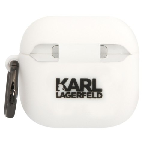 Karl Lagerfeld 3D Silicone NFT - Etui AirPods 4 (biały) Karl Lagerfeld 3D Silicone NFT - Etui AirPods 4 (biały)