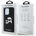 Karl Lagerfeld Silicone Double Heads Print MagSafe - Etui iPhone 16 Pro Max (czarny)