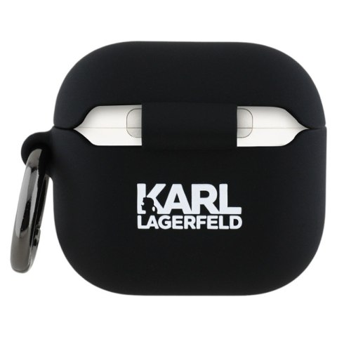 Karl Lagerfeld Silicone Karl Head 3D - Etui AirPods 4 (czarny) Karl Lagerfeld Silicone Karl Head 3D - Etui AirPods 4 (czarny)