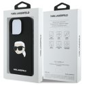 Karl Lagerfeld Silicone Karl Head Print MagSafe - Etui iPhone 16 Pro (czarny)