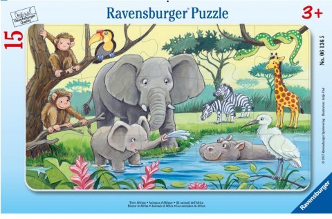 Puzzle 15 Afrykańskie zwierzęta Puzzle 15 Afrykańskie zwierzęta