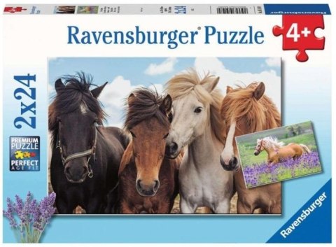 Puzzle 2x24 Konie Puzzle 2x24 Konie