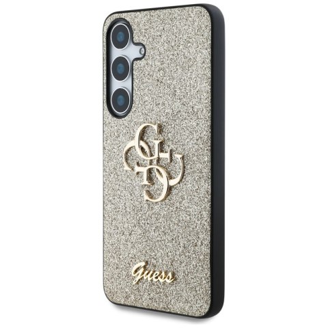 Guess Fixed Glitter Big 4G Metal Logo - Etui do Samsung Galaxy S25 (złoty) Guess Fixed Glitter Big 4G Metal Logo - Etui do Samsung Galaxy S25 (złoty)