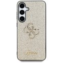 Guess Fixed Glitter Big 4G Metal Logo - Etui do Samsung Galaxy S25 (złoty)