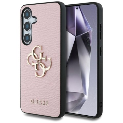 Guess Grained Big 4G Logo Small Classic Logo - Etui do Samsung Galaxy S25+ (różowy) Guess Grained Big 4G Logo Small Classic Logo - Etui do Samsung Galaxy S25+ (różowy)
