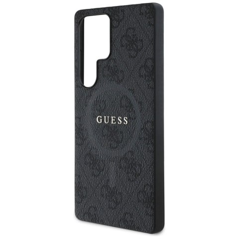 Guess Leather 4G Colored Ring Classic Logo MagSafe - Etui do Samsung Galaxy S25 Ultra (czarny) Guess Leather 4G Colored Ring Classic Logo MagSafe - Etui do Samsung Galaxy S25 Ultra (czarny)