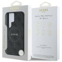 Guess Leather 4G Colored Ring Classic Logo MagSafe - Etui do Samsung Galaxy S25 Ultra (czarny)