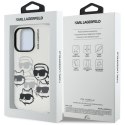 Karl Lagerfeld IML Multi K&C Head Pattern - Etui iPhone 16 Pro (przezroczysty)