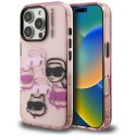 Karl Lagerfeld IML Multi K&C Head Pattern - Etui iPhone 16 Pro (różowy)