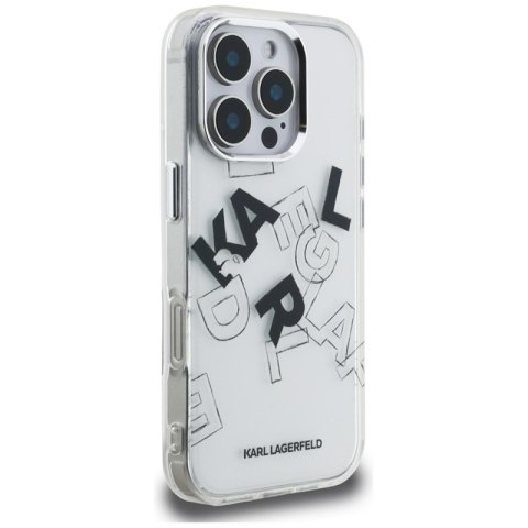 Karl Lagerfeld IML Sketched Graphic - Etui iPhone 16 Pro Max (przezroczysty) Karl Lagerfeld IML Sketched Graphic - Etui iPhone 16 Pro Max (przezroczysty)