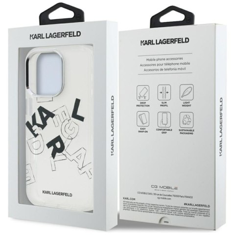 Karl Lagerfeld IML Sketched Graphic - Etui iPhone 16 Pro Max (przezroczysty) Karl Lagerfeld IML Sketched Graphic - Etui iPhone 16 Pro Max (przezroczysty)