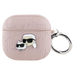 Karl Lagerfeld Monogram Karl & Choupette Head - Etui AirPods 4 (różowy)