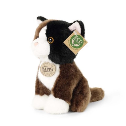 Rappa - Pluszowa realistyczna maskotka Kot trójkolorowy siedzący 18 cm Eco-Friendly Rappa - Pluszowa realistyczna maskotka Kot trójkolorowy siedzący 18 cm Eco-Friendly
