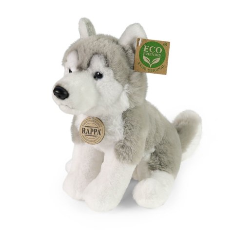 Rappa - Pluszowa realistyczna maskotka Pies Husky siedzący 23 cm Eco-Friendly Soft Collection Rappa - Pluszowa realistyczna maskotka Pies Husky siedzący 23 cm Eco-Friendly Soft Collection