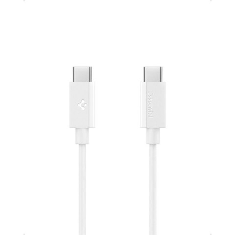 Spigen EB6010CC Essential - Kabel USB-C do USB-C PD 60W 1m (Biały) Spigen EB6010CC Essential - Kabel USB-C do USB-C PD 60W 1m (Biały)